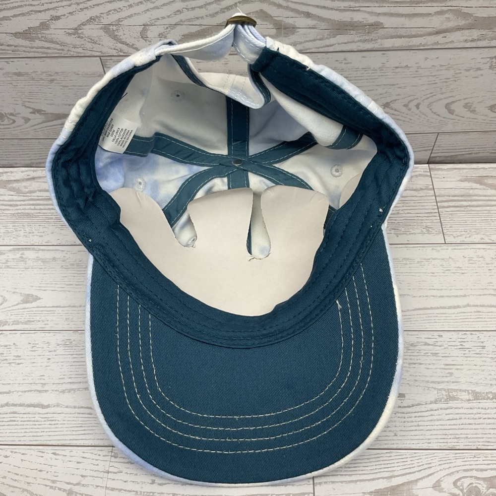 Lake Vibes Blue Tie-Dye Baseball Cap - Light Blue & White - Picture 5 of 5